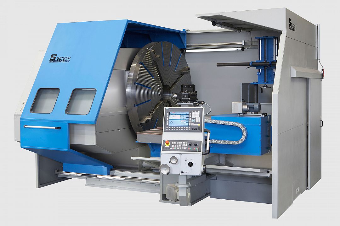 Face lathe SPL 2400-CG with workpiece catcher for plastic rings&period;